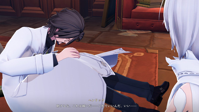 倒れたヘンリック